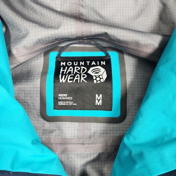 Mountain Hardwear Shell Jacket Mens Medium Exposure/2 Goretex Paclite Full Zip - Picture 4 of 15